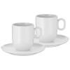 Tasse à café avec soucoupe BARISTA, set de 2 pc, blanc, WMF