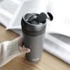 Mug de voyage RECHARGE ANYTIME 460 ml, avec infuseur à thé, gris, Viva Scandinavia