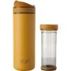 Mug de voyage RECHARGE ANYTIME 460 ml, avec infuseur à thé, moutarde, Viva Scandinavia