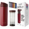 Mug de voyage RECHARGE ANYTIME 460 ml, avec infuseur à thé, framboise, Viva Scandinavia