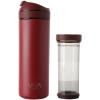Mug de voyage RECHARGE ANYTIME 460 ml, avec infuseur à thé, framboise, Viva Scandinavia
