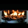 Lampe à huile FIRE 23 cm, de table, argent, Philippi