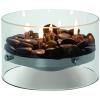 Lampe à huile FIRE 23 cm, de table, argent, Philippi