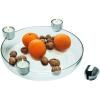 Photophore ARENA 30 cm, pour 4 bougies, avec coupe, argent, Philippi