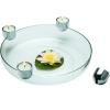 Photophore ARENA 30 cm, pour 4 bougies, avec coupe, argent, Philippi