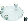 Photophore ARENA 30 cm, pour 4 bougies, avec coupe, argent, Philippi