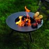 Plaque de cuisson pour foyer FLAMES 58 cm, noir, Philippi
