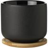 Tasse avec dessous de verre THEO 200 ml, noir, Stelton