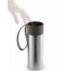 Mug de voyage TO GO 350 ml, bracelet chocolat, acier inoxydable, Eva Solo