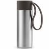 Mug de voyage TO GO 350 ml, bracelet chocolat, acier inoxydable, Eva Solo