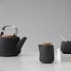 Set sucrier et crémier NICOLA, set de 2 pc, noir, Viva Scandinavia