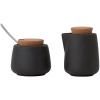 Set sucrier et crémier NICOLA, set de 2 pc, noir, Viva Scandinavia