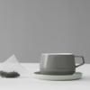 Tasse à thé avec soucoupe ELLA CLASSIC, 250 ml, gris, Viva Scandinavia