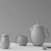 Mug à thé NINA, set de 2 pc, 250 ml, gris, Viva Scandinavia
