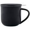 Mug avec infuseur à thé MINIMA EVA 350 ml, noir, porcelaine, Viva Scandinavia