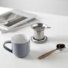 Mug avec infuseur à thé MINIMA EVA 350 ml, gris, porcelaine, Viva Scandinavia
