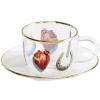 Tasse à café avec soucoupe TOILETPAPER I LOVE YOU 110 ml, Seletti