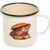 Mug TOILETPAPER TOAD 10 cm beige, émail, Seletti