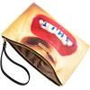 Pochette TOILETPAPER SHIT 28 x 20 cm, orange, Seletti
