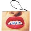 Pochette TOILETPAPER SHIT 28 x 20 cm, orange, Seletti