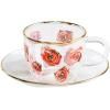 Tasse à expresso avec soucoupe TOILETPAPER ROSES 50 ml, Seletti