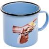 Mug TOILETPAPER BIRD 10 cm, bleu, émail, Seletti