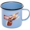 Mug TOILETPAPER BIRD 10 cm, bleu, émail, Seletti