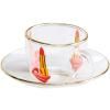 Tasse à expresso avec soucoupe TOILETPAPER TONGUE 50 ml, Seletti