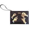 Pochette TOILETPAPER LIPSTICKS 28 x 20 cm, noir, Seletti
