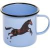 Mug TOILETPAPER HORSE 10 cm, bleu, émail, Seletti