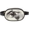 Sacoche banane TOILETPAPER EYE & MOUTH 19 x 12 cm, noir, Seletti