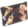 Pochette à maquillage TOILETPAPER LIPSTICKS 15,5 x 9,5 cm, noir, Seletti