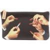 Pochette à maquillage TOILETPAPER LIPSTICKS 15,5 x 9,5 cm, noir, Seletti