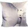 Coussin TOILETPAPER TWO OF SPADES 50 x 50 cm, gris, Seletti