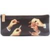 Trousse TOILETPAPER LIPSTICKS 21 x 9 cm, noir, Seletti