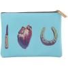 Pochette TOILETPAPER I LOVE YOU 21 x 15,5 cm, bleu, Seletti