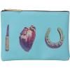 Pochette TOILETPAPER I LOVE YOU 21 x 15,5 cm, bleu, Seletti