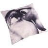 Coussin TOILETPAPER EYE & MOUTH 50 x 50 cm, gris, Seletti