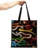 Sac shopper TOILETPAPER SNAKES 42 cm, noir, Seletti