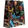 Sac shopper TOILETPAPER SNAKES 42 cm, noir, Seletti