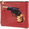 Pochette TOILETPAPER REVOLVER 21 x 15,5 cm rouge, Seletti