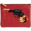 Pochette TOILETPAPER REVOLVER 21 x 15,5 cm rouge, Seletti