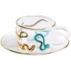 Tasse à expresso avec soucoupe TOILETPAPER SNAKES 50 ml, Seletti