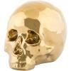 Décoration d'intérieur MEMORABILIA MY SKULL 25 cm, or, porcelaine, Seletti