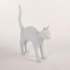 Lampe de table JOBBY THE CAT 52 cm, LED, blanc, Seletti