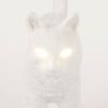 Lampe de table JOBBY THE CAT 52 cm, LED, blanc, Seletti