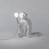 Lampe de table MONKEY SITTING 32 cm, blanc, Seletti