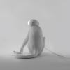 Lampe de table MONKEY SITTING 32 cm, blanc, Seletti