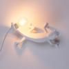 Lampe de table CHAMELEON GOING DOWN 21 cm, blanc, prise USB, Seletti