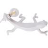 Lampe de table CHAMELEON GOING DOWN 21 cm, blanc, prise USB, Seletti